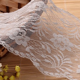 Lace Trim Nylon Ribbon for Jewelry Making, 4-3/4 inch(120mm), about 30yards/roll(27.432m/roll)