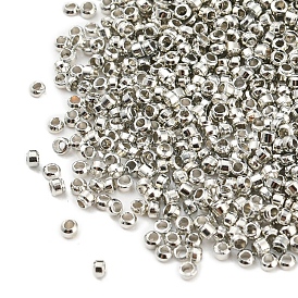 Brass Crimp Beads, Nickel Free, Rondelle, 1.5mm, Hole: 1mm