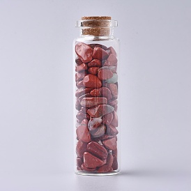 Стеклянная бутылка желающих, для украшения кулона, с бусинами из драгоценных камней внутри и пробкой