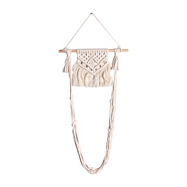 Cotton Macrame Storage Bag, Hanging Tissue Macrame Basket, Boho String Bag