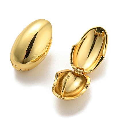 Boucles d'oreilles créoles en forme d'œuf, bijoux en laiton pour femmes, sans cadmium et sans plomb