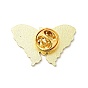 Broche en émail fleur papillon, insigne en alliage plaqué or pour vêtements de sac à dos