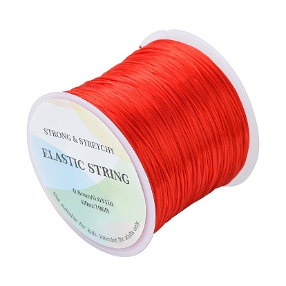 Flat Elastic Crystal String, Elastic Beading Thread, for Stretch Bracelet Making