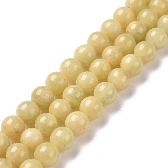 Morganite naturelle perles rondes brins