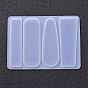 DIY Silicone Hair Clip Molds, Resin Casting Molds, for UV Resin, Epoxy Resin Jewelry Making, Rectangle & Teardrop & Column