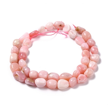Rose naturel perles d'opale brins, pierre tombée, nuggets