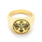 Латунный перстень для женщин, золотые