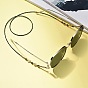 Eyeglasses Chains, Neck Strap for Eyeglasses, with Gemstone Beads, Glass Seed Beads, Brass Beads, 304 Stainless Steel Lobster Claw Clasps and Rubber Eyeglass Holders