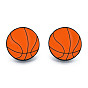 Pin de esmalte de baloncesto, Insignia de tema deportivo de aleación chapada en negro de electroforesis para ropa de mochila, libre y sin plomo níquel