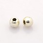  Perles de séparateur de style tibétain , sans plomb et sans cadmium, ronde, 5mm, Trou: 1mm