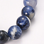 Sodalite naturelle bracelets de perles extensibles, ronde