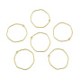 Alloy Open Back Bezel Pendants, For DIY UV Resin, Epoxy Resin, Pressed Flower Jewelry, Cadmium Free & Lead Free, Irregular Ring