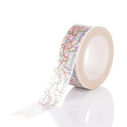 DIY Scrapbook Decorative Paper Tapes, Adhesive Tapes, 15mm, 10m/roll