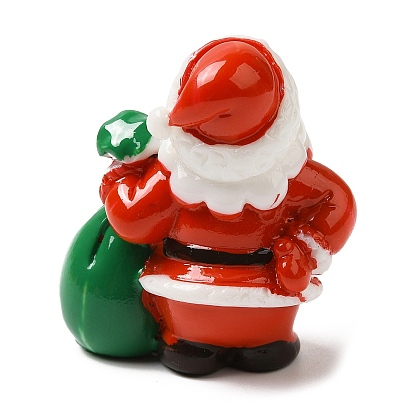 Christmas Theme Resin Display Decorations, for Car or Home Office Desktop Ornaments, Deer/Santa Claus/Snowman/Sleigh