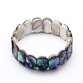 Paua naturel bracelets shell stretch, 57mm