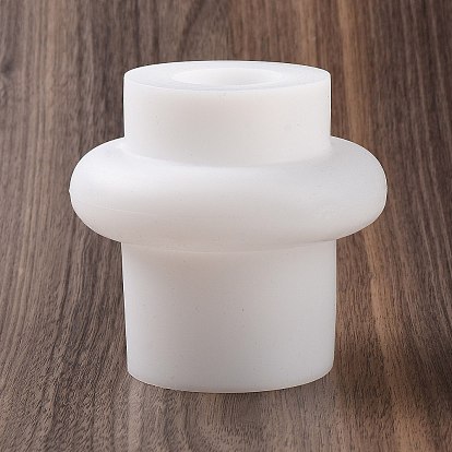 Mini jarrón de mesa diy moldes de silicona, moldes de resina, para resina uv, fabricación de joyas de resina epoxi, columna/barril