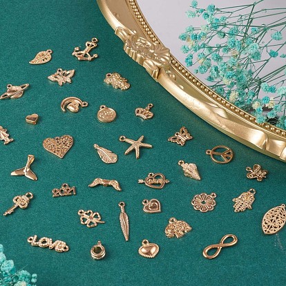 96 pendentifs en alliage pcs, pour bijoux collier bracelet boucle d'oreille fabrication artisanat, formes mixtes