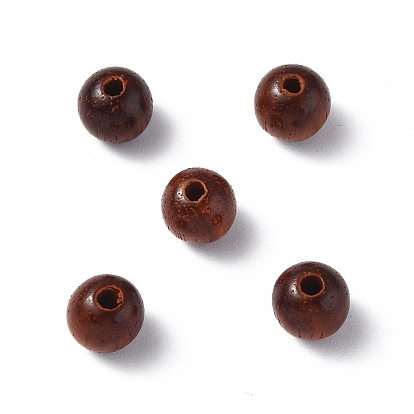 Wood Beads, Undyed, Round