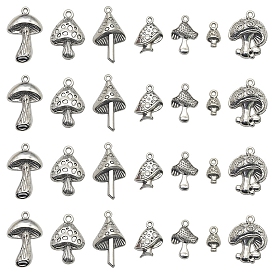 Tibetan Style Alloy Pendants, Mushroom Charms