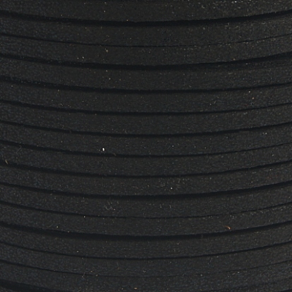 Порошок блеск искусственного замша шнур, искусственная замшевая кружева, 3 мм, 100 ярдов / рулон