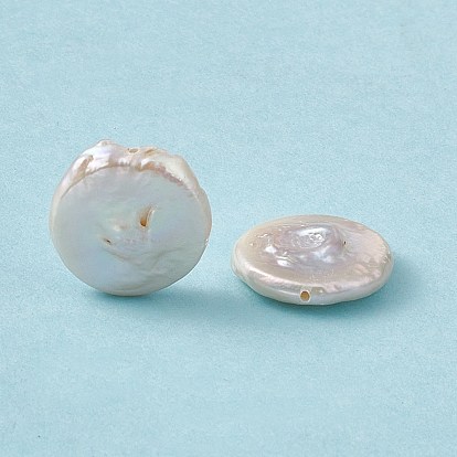 Perlas keshi naturales barrocas, plano y redondo