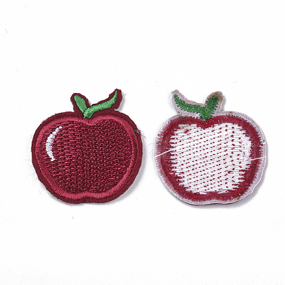Computerized Embroidery Cloth Iron On/Sew On Patches, Costume Accessories, Appliques, Apple