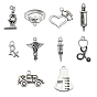 Theme Tibetan Style Zinc Alloy Pendants, Syringe & Nurse Cap & Registered Nurse & Microscope & Ambulance & Injector & Measuring Cylinder