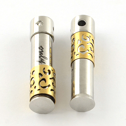 Smooth Surface 201 Stainless Steel Pendants, with Word Only Love