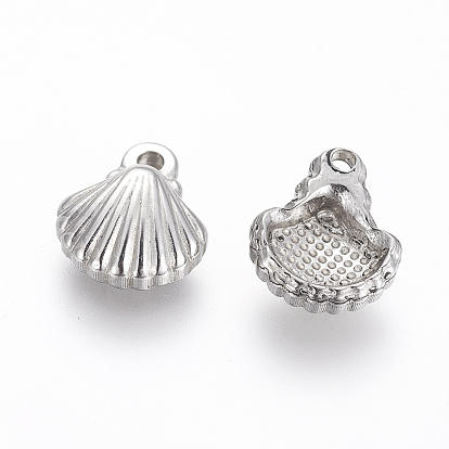 304 Stainless Steel Charms, Shell