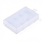 2-Layer Rectangle Polypropylene(PP) Bead Storage Containers, with Hinged Lid and 12 Grids, for Jewelry Small Accessories, Cuboid