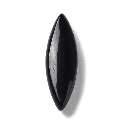 Natural Black Onyx House Eye Beads, Top Drilled