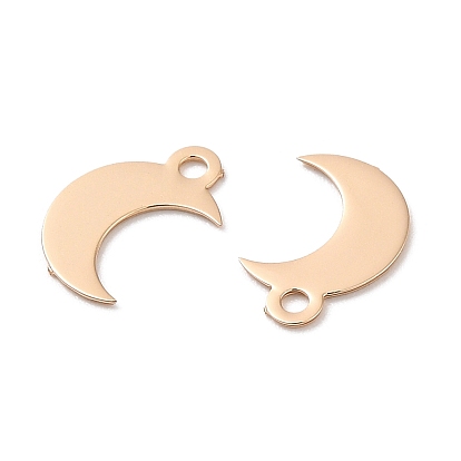 Long-Lasting Plated Brass Charms, Moon Charm