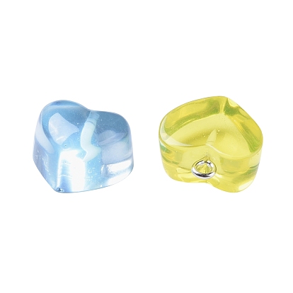 DIY 30Pairs Heart Resin Earrings Kits, Including 10 Colors Pendants, Stainless Steel Earrings Findings and Jump Rings