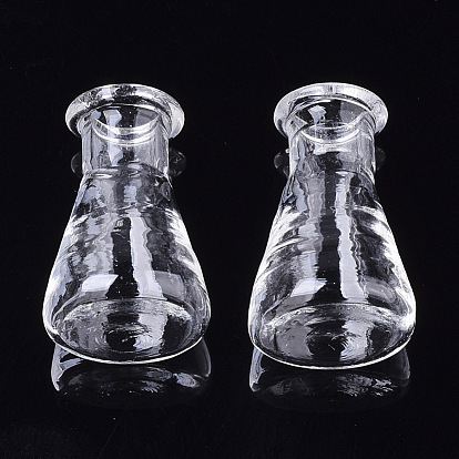 Semi-manual Blown Glass Globe Cover, for DIY Glass Vial Pendants Charms, Vase