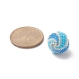 2 pcs 2 pendentifs de perles de rocaille japonaises miyuki faites à la main de couleur, charmes rondes
