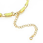 Brass Micro Pave Cubic Zirconia Link Chain Bracelet for Women, Enamel Oval Bracelets, Nickel Free, Real 18K Gold Plated