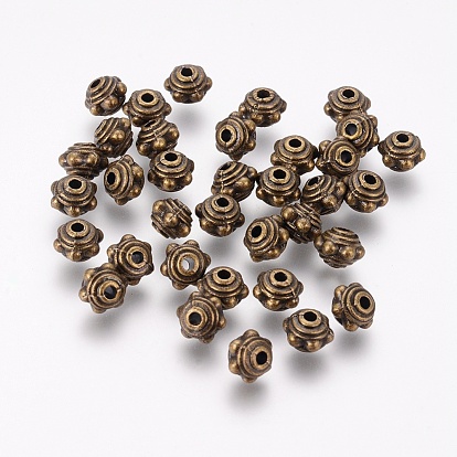 Tibetan Style Alloy Spacer Beads, Lead Free & Cadmium Free