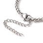304 Stainless Steel Sailor's Knot Charm Bracelet with Box Chains, Irish Jewelry Gift for Men Women