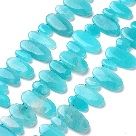 Chapelets de perles amazonite naturelles  , ovale