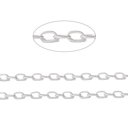 Овальные кабельные цепи из оксидированного алюминия, текстура, несварные, с катушкой