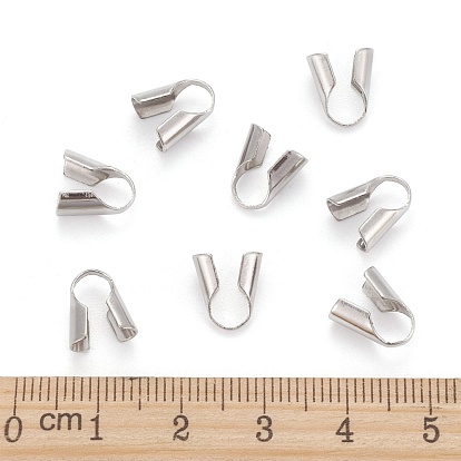 Stainless Steel Bead Tips, Stainless Steel Color