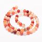 Natural Carnelian Bead Strands, Round, Dyed