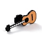 Эмалированная булавка для укулеле, Брошь из сплава эмали для музыкальных инструментов для девочек-подростков и женщин, коричневые