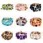 Alloy & Resin Beads Three Loops Wrap Style Bracelet, Bohemia Style Bracelet for Women