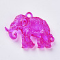 Pendentifs acryliques transparents , éléphant