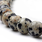 Natural Dalmatian Jasper Beads Strands, Round