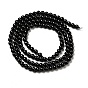 Natural Black Spinel Beads Strands, Grade A, Round