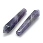 Natural Amethyst Pointed Beads, Healing Stones, Reiki Energy Balancing Meditation Therapy Wand, Bullet, Undrilled/No Hole Beads