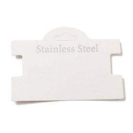 Paper Display Card with Word Stainless Steel, Used For Hair Clips