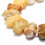 Quartz hématoïde jaune naturel/fils de perles de quartz guérisseur doré, facette, pointu/puce à double terminaison
